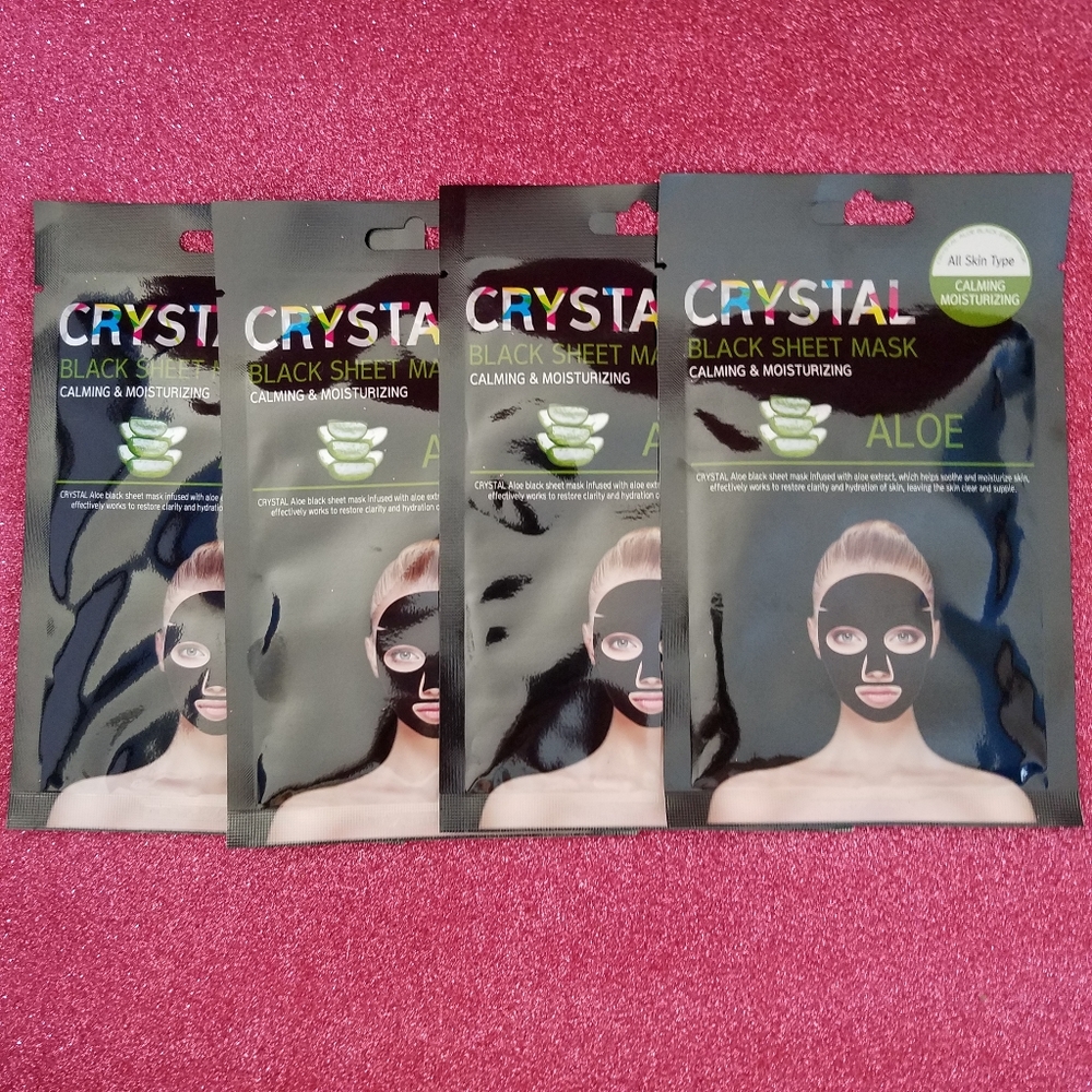 Aloe‎ Calming & Moisturizing Black Sheet Masks